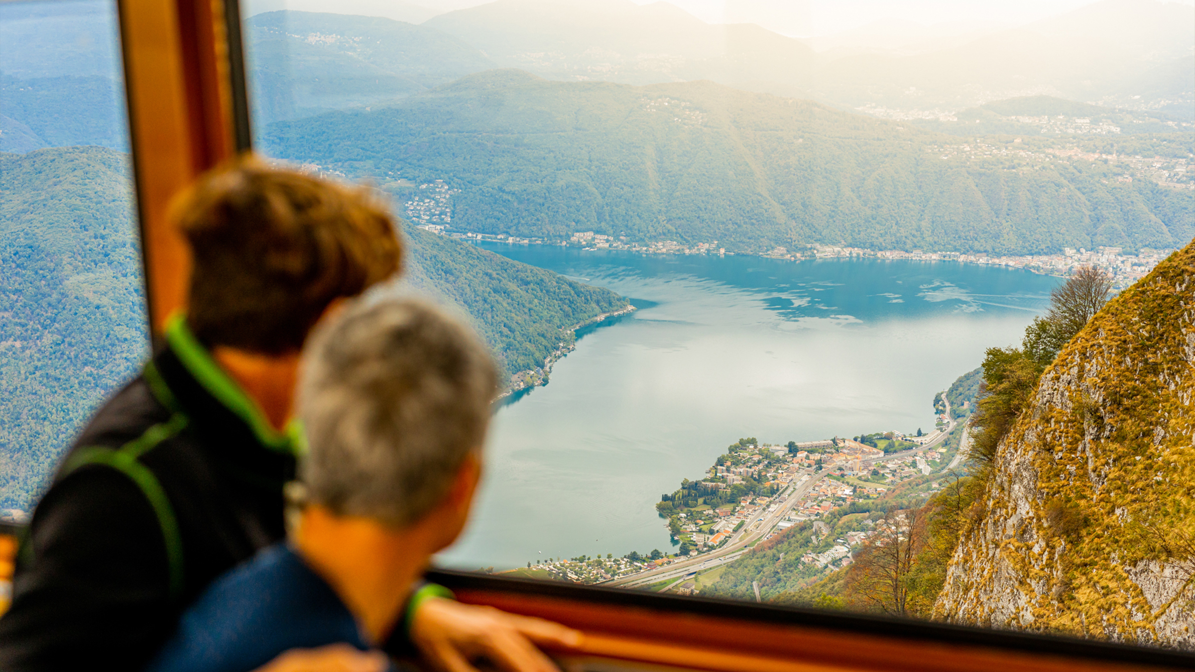 View from the train Monte Generoso